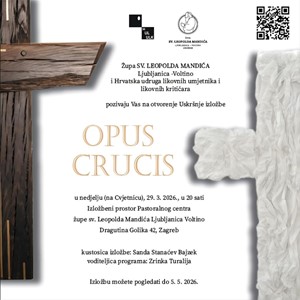 Otvorenje izložbe "Opus Crucis" na Cvjetnicu u župi Ljubljanica-Voltino